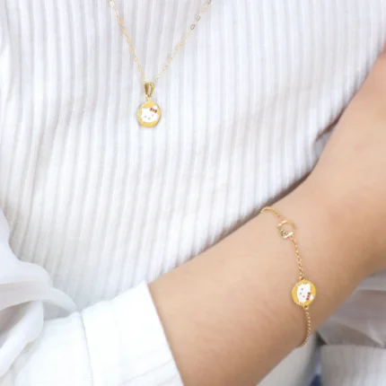Hello Kitty Bracelet and Necklace