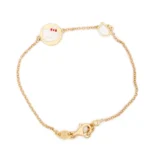 Hello Kitty 18K Gold Chain Bracelet