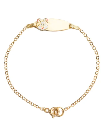 bugs bunny engravable Gold bracelet