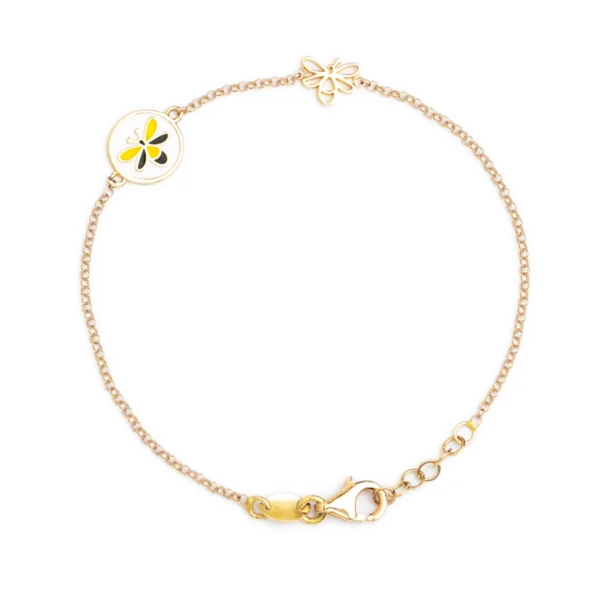 Flying Bees 18k Gold bracelet