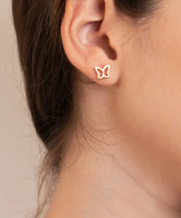 simple butterfly earring