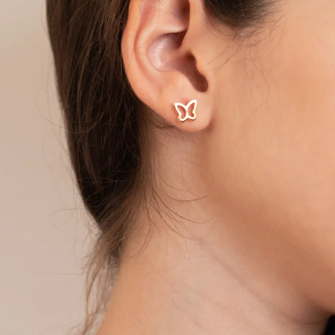 simple butterfly earring
