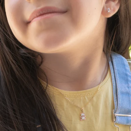 Teddy bear earring